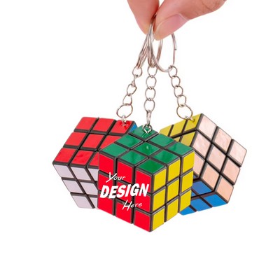 Miniature Speed Cube Puzzle Keychain