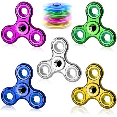 Electroplate Metalic Fidget Spinner with Turbo-Boost